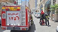آتش سوزی در هتل فردوسی مشهد مصدوم و فوتی نداشت