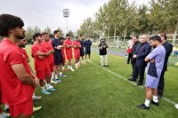 بازدید تاج از اردوی تیم فوتبال امید