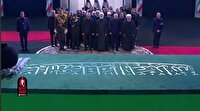حضور سران قوا در مصلی تهران برای ادای احترام به پیکر آقای شهید ایران