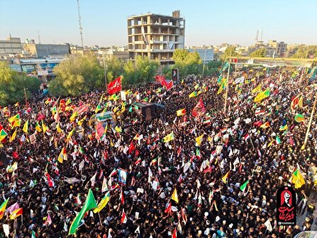 عراق به پا خاست/ تشییع پیکر امام شهید در نجف اشرف