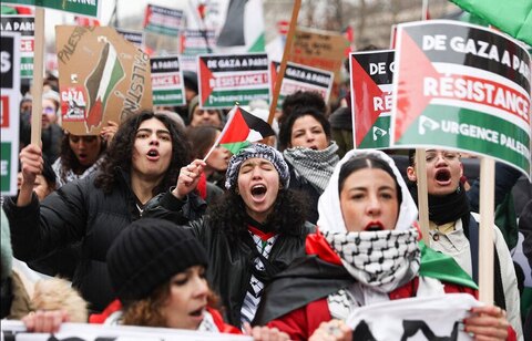 تظاهرات حامیان فلسطین در پاریس