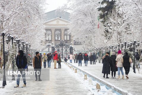 پرسه در برف تهران