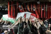 تهرانی‌ها با شهیدان حیدری و مهقانی وداع کردند