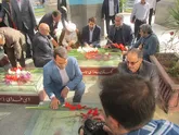 گلباران مزار شهدای گمنام  درالسلام اسلامشهر