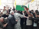 تشییع پیکر شهید مدافع حرم ابراهیم محمدی  در چهاردانگه