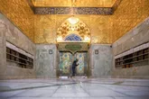 غبار روبی حرم امام حسین (ع) در آستانه ولادت پیامبر (ص)