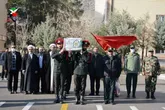تشییع پیکر شهید احمد کشوری نیا در خرم آباد