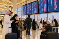 آسمان ریاض روی یک میلیون مسافر بسته شد