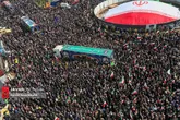 تشییع پیکر شهیدان علی لاریجانی، سردار سلیمانی و شهدای ناوشکن دنا - ۲