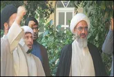 تجمع اعتراضی طلاب و روحانيون بوشهر ی در مدرسه علمیه امام خمینی(ره)