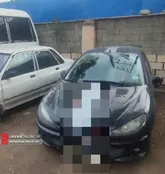 توقیف سواری پژو با ۲۰۰ میلیون خلافی