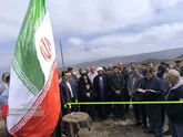 آیین کلنگ زنی مخزن آب شرب روستای فیشان انجام شد