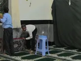 غبار روبی و عطر افشانی  مساجد در شهرستان اسلامشهر