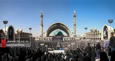 مراسم اقامه نماز بر پیکر مطهر امام مجاهد شهید -۲
