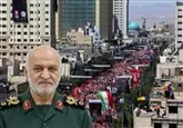 قدردانی فرمانده سپاه امام رضا(ع) از حضور حماسی در تشییع آقای شهید ایران