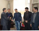 تجلیل فرماندار شهرستان اسلامشهرازبازیکن تیم ملی فوتسال