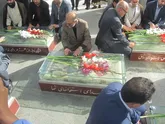 گلباران مزار شهدای گمنام  درالسلام اسلامشهر