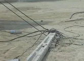طوفان و باد به شبکه برق اهواز خسارت زد