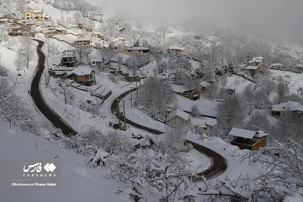 چهره برفی کوهستان چالوس