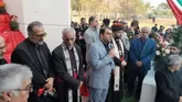 نمایش اتحادملی ادیان توحیدی در تشییع شهید اوشانا