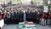 تشییع پیکر مطهر ۳ شهید امنیت در سمنان