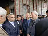 حضور شهردار و رئیس شورای گلستان در بازدید وزیر راه از پروژه‌های درمانی بهارستان