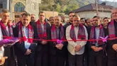 افتتاح متمرکز پروژه های آسفالت معابر خاکی در روستای روستای شهرستان مینودشت
