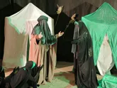 اجرای تعزیه خطبه خوانی  حضرت زینب(س) در اسلامشهر