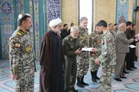 اعطای عطیه فرماندهی معظم کل قوا به دانش‌آموختگان دانشگاه افسری پدافند