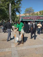 جمع‌آوری حدود ۲۰ تن پسماند خشک در ایام مراسم تشییع قائد شهید امت