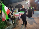 برافراشتن پرچم متبرک آقا اباعبدالله الحسین (ع)