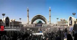 مراسم اقامه نماز بر پیکر مطهر امام مجاهد شهید -۲
