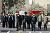 تشییع پیکر شهید احمد کشوری نیا در خرم آباد